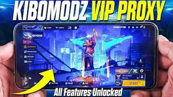 KiboModz Online APk download the latest free fire panel for Free.