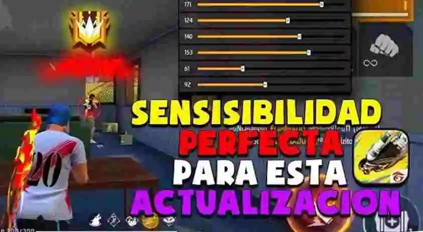 Sensibilidades Woods FF APK interface
