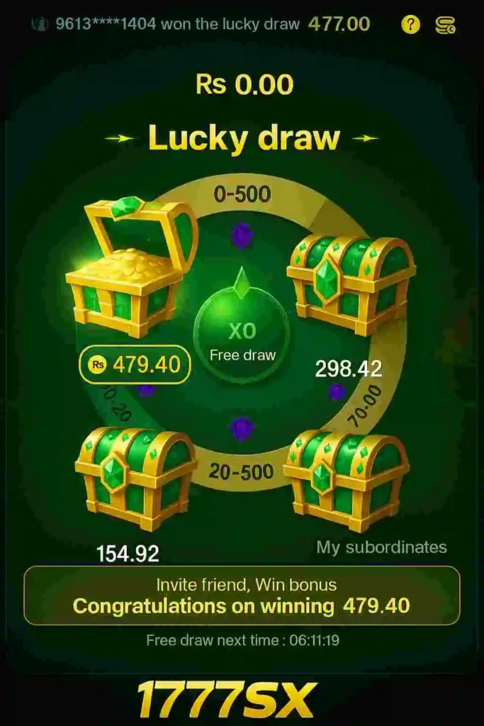 1777 SX Game interface