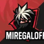 Miregaloff character logo with a ninja-inspired design for Free Fire